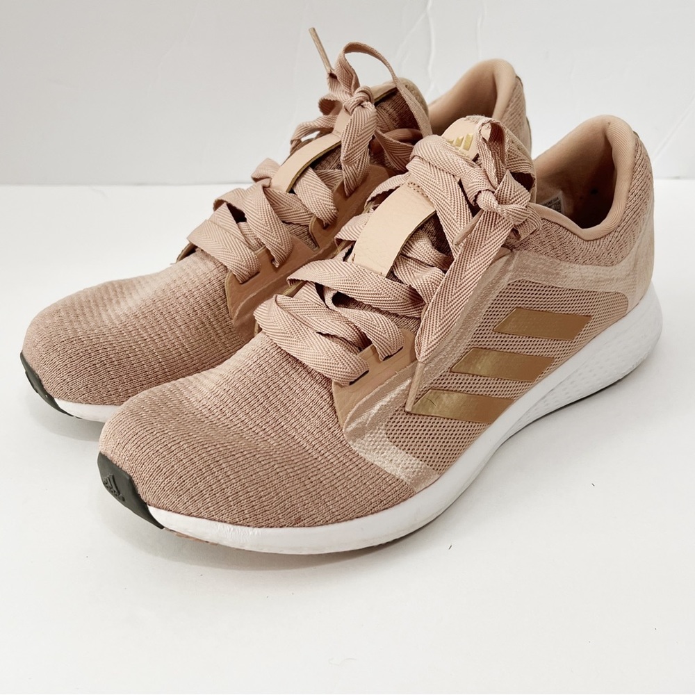 Adidas Edge Lux 4 running shoe sneaker size 9.5 pink gold
